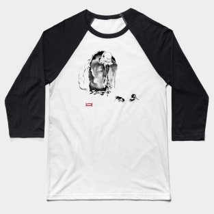 Miyamoto Musashi's Hotei and Roosters Baseball T-Shirt